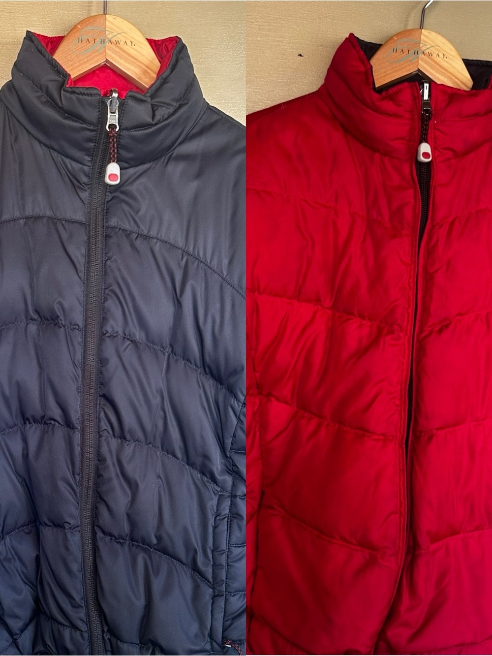 L.L. Bean Vintage 80/20 Goose Down Reversible Puffer Jacket